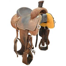 U14martintr6920 Martin Saddlery Used 14 Inch Team Roping Saddle Code