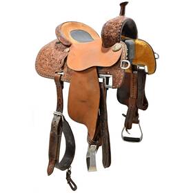 U135crownc12fl Martin Used 13.5 Inch Crown C Barrel Racing Saddle Code