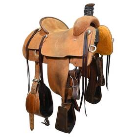 U145martintr6275 Martin Used 14.5 Inch Team Roping Saddle Code