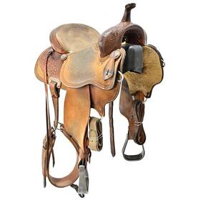 U14martinbr12cb Martin Used 14 Inch Barrel Racing Saddle Code