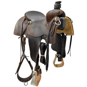 U14martybrrro Marty Byrd Used 14 Inch Ranch Roper Saddle Code
