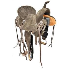 C145mastersbrlt Masters Used 14.5 Inch Light Weight Barrel Racing Saddle Code