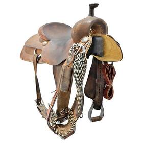 C1475mliggetrcro Michelle Liggett Used 14.75 Inch Ranch Cutting Saddle Code