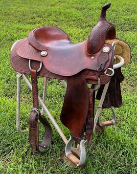 4852xc Ml Leddy M.l. Cutting Cutter Saddle 16.5 Seat Serial #