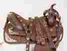Mu16175 Westridge Saddlery Used 16 Brown Synthetic Silver Western Pleasure Trail Light Horse Saddle Tack
