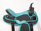 Mu16186 Used Teal Black Synthetic Light Weight Western Pleasure Trail Horse