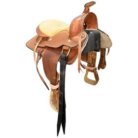 U125nomakebsk No Maker Stamp Used 12.5 Inch Youth Ranch Saddle Code