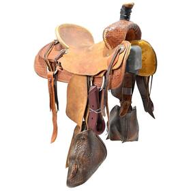 U13nomakeran12 No Maker Stamp Used 13 Inch Ranch Saddle Code