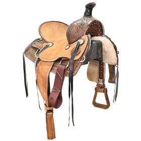 U140nomakeryouth No Makers Stamp Used 14 Inch Maker Youth Barrel Saddle Code