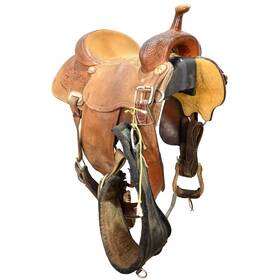 C14nrsbr14cb Nrs By Martin Saddlery Used 14 Inch Barrel Racing Saddle Code