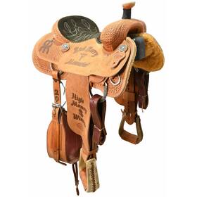 C145nrscombb23 Nrs Competitor Series Used 14 Inch Trophy Team Roping Saddle Code