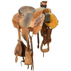 U135nrscomtrro Nrs Saddlery Used 13.5 Inch Competitor Team Roping Saddle Code