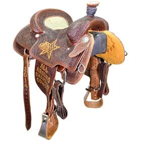 U135nrsjrcaaa14 Nrs Used 13.5 Inch Competitor Trophy All Around Saddle Code