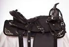 1813 Nu Used Black Cordura Western Pleasure Trail Synthetic Silver Show