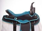 1816 Nu Used Blue Crystal Western Synthetic Show Barrel Racer Trail
