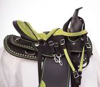 1817 Nu Used Green Crystal Western Dura Leather Show Pleasure Trail
