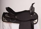 1829 Nu Used Pleasure Trail Black Western Synthetic Silver Show Horse 1829 Nu Used Pleasure Trail Black Western Synthetic Silver Show Horse