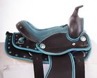 1835 Nu Used Blue Crystal Youth Kids Western Pony Saddle Synthetic