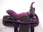 1849 Nu Used Purple Synthetic Western Youth Kids Horse Saddle Barrel