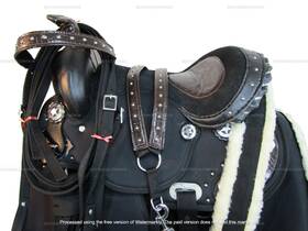 2145dsg02we Orlov Hill Youth Western Saddle 14 In Kids Barrel Racing Trail Synthetic Cordura Used Set