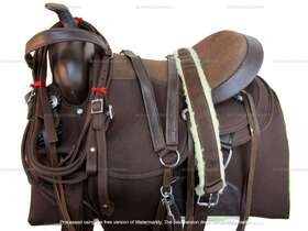 2170dsg06up Orlov Hill Light Weight Western Saddle Synthetic Brown Trail Pleasure Barrel Tack 15 16 17