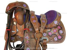 5117jsr01qw Orlov Hill Youth Western Saddle Barrel Racing Trail Child Pleasure Used Tack Set 10 12 13