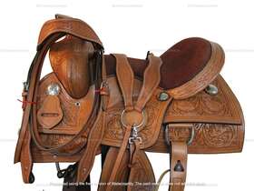 7420ti01qw Orlov Hill Western Saddle Horse Barrel Racing Pleasure Used Leather Tack Set 15 16 17 18