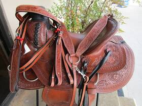 7500dsg Orlov Hill Used Western Saddle Trail Pleasure Hard Seat Leather Barrel Racing 15 16 17 18