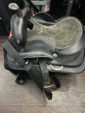 7560ae02pm Orlov Hill Western Style Saddle Pleasure Horse Used Leather