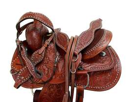 7562sl10hm Orlov Hill Cowgirl Western Barrel Saddle 15 16 17 18 Pleasure Trail Tooled Leather Tack