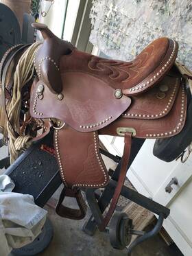 7790ti04me Orlov Hill Gaited Horse Western Saddle 18 Trail Pleasure Tooled Leather Tack Sets