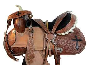 8225sl10hc Orlov Hill Rodeo Western Saddle Barrel Trail Pleasure Tooled Leather Racing Tack 17 16 15