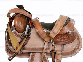 8307ti01as Orlov Hill Western Saddle Horse Pleasure Roping Trail Used Tack Set 15 16 17 18