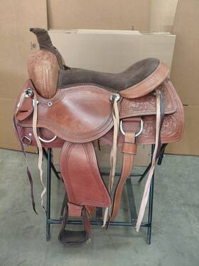Orlov Hill 9260ti01mz Western Trail Saddle Horse Pleasure Tooled Leather Basket Used Tack Set 16