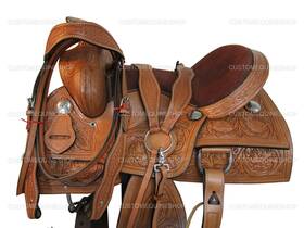 7420sl01pq Orlov Hill Leather Co Western Saddle Horse Trail Barrel Racing Used Pleasure Tack 15 16 17 18