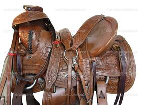 7500wd01pq Orlov Hill Leather Co Used Western Roping Saddle Ranch Work Horse Pleasure Rodeo 15 16 17 18