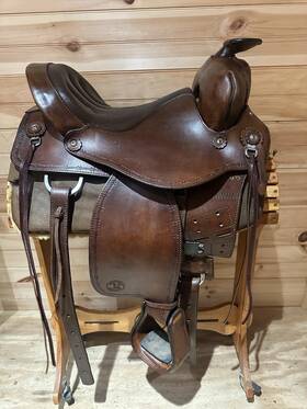 Cb-140 Ortho-flex 256-4 14 Inch Cattle Baron Western Saddle Model