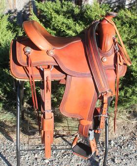 Wt102 Ortho-flex Western Trail 16 Inch Saddle Matching Extras High Quality Leather Excl