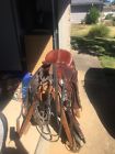 Orthoflex Ortho Flex Saddle Used Great Mountain Magnesium Stirrups Timer
