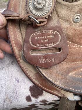 Ozark Leather Co 1222-4 Saddle King Line Trail 15 In Brown