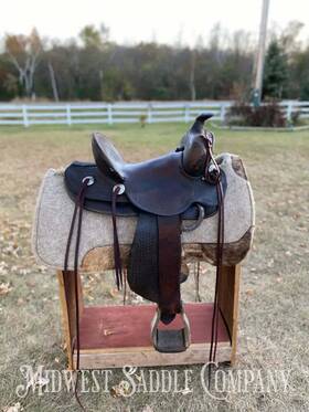Ced-50605534937391 Pat Connolly Maker 14 Inch Western High Back Association Saddle - Billings Montana
