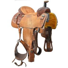 U145peacetr14fl Peace Saddles Used 14.5 Inch Team Roping Saddle Code