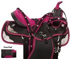 Psyd-282pnk Synthetic Pony Kid Western Pleasure Trail Horse Tack Saddle With