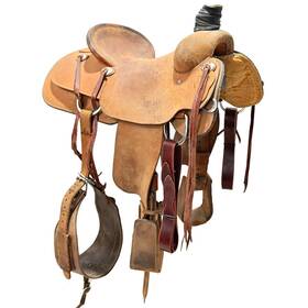 U16rbarbrr R Bar B Saddlery Used 16 Inch Ranch Roping Saddle Code
