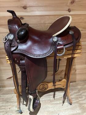 3816 R.w. Bowman 16 Inch Mike Branch Natural Ride Western Ranch Saddle Model