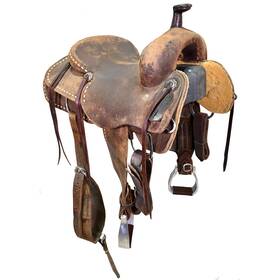 U16rteskeyelrc Robert Teskey Elite Used 16 Inch Ranch Cutting Saddle Code