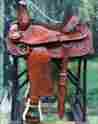Bhrs108mred-16 Rs108mred-a Wade Roping Saddle Hilason Big King Western Ranch Cowboy Horse 16