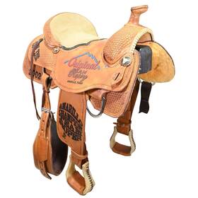 C15rpotra2000 Running P Used 15 Inch Trophy Team Roping Saddle Code