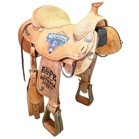 C15rpotra2003 Running P Used 15 Inch Trophy Team Roping Saddle Code