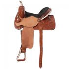 2096 S.r Silver Royal Angus Barrel Saddle Light Chestnut New